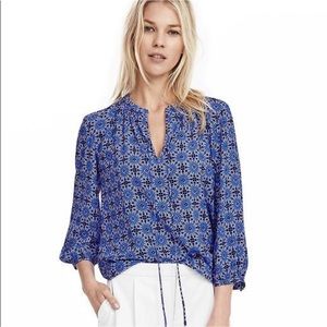 Banana Republic mosaic print blouse